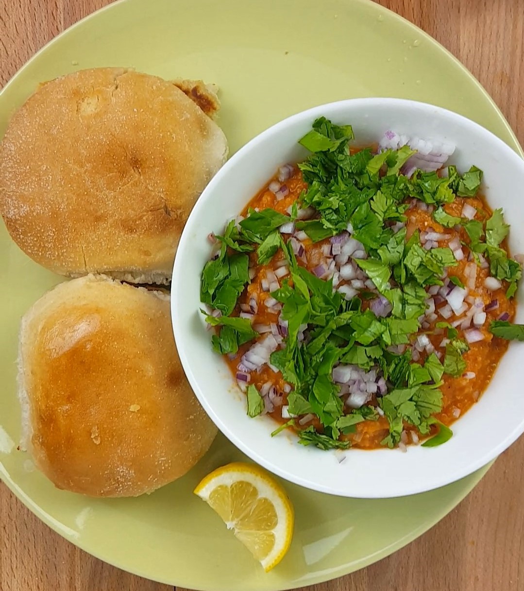 Bombay Style Pav Bhaji Recipe | Mashed vegetables in a Tomato Gravy