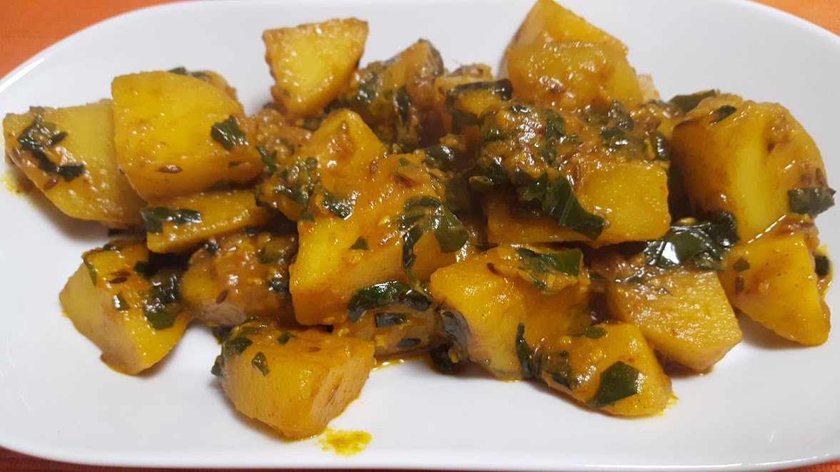 Aloo Methi Recipe | Spiced Potatoes & Fenugreek